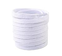 NHEISSCF Cordones Planos de algodón for Zapatillas Deporte, Zapatos Lona, Cordones Blancos, Negros y Beige for Mujeres Hombres(White,100cm)
