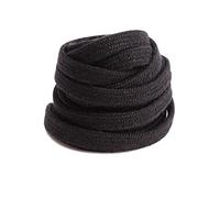 NHEISSCF Cordones Planos for Zapatillas de Lona, Cordones clásicos sólidos Dobles Blancos y Negros for Mujeres Hombres(Black,120CM-1PAIR)