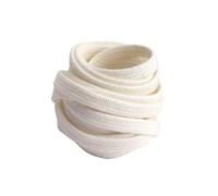 NHEISSCF Cordones Planos for Zapatillas de Lona y Calzado Deportivo Dobles sólidos for Mujeres Hombres(White,120CM-1PAIR)