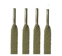 NHEISSCF Cordones Planos Gruesos for niños, 36 Colores, 8mm, for Zapatillas de Baloncesto, Zapatos Vela, 60, 100, 120, 140(Army Green,100CM-1PAIR)