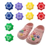 Nhemeylp Abalorios de piedra para zapatos, 2x2x2CM, Cloruro de polivinilo, desconocido