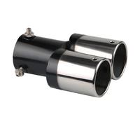 NHGTFOQ Cola de Escape Coche Doble Salida, para Seat Altea XL 2004-2015 Acero Inoxidable Curvado Silenciador Deportivo Trasero Tubo Embellecedor,B