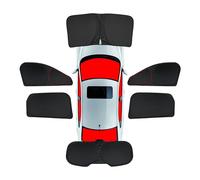 NHGTFOQ Parasol Coche Magnetico, para Jeep Wrangler Sahara 4-Door 2018 Kit Completo Protector Solar Ventana Lateral Delantera Trasera Privacidad Camping,A