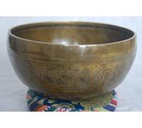 NHH Cuenco tibetano para meditación - Om Mani Padme Hum, bronce, cobre