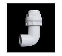NHJREO Codo de Drenaje de PVC Duradero de 90° for acuarios, Piscinas y proyectos de Bricolaje (20-50 mm)(White,32mm)