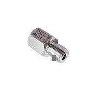 NHKSFBLQ 1/8" Female To M10 12 1/8" 1/4" 3/8" NPT Male Hex Reducer Bushing 304 Stainless Adapter High Pressure for Pressure Gauge(M12x1.75 Male)