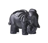 NHKSFBLQ 1PC Obsidian Figurine Animal Elephant Hand Carved Ornaments Crystal Polished Stones Gemstones Home Decoration (Color : 55x43x38mm)