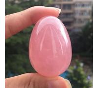 NHKSFBLQ Beautiful Rose Quartz Crystal Egg Ball Magic Ball (Size : M 40x30mm)