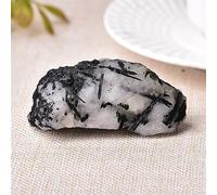 NHKSFBLQ Black Tourmaline Crystal Rough Crystals Rock Stone Home Decor Gift 1pc Ornaments (Size : 80-110g)
