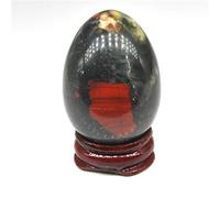 NHKSFBLQ Blood Stone Egg Shaped Gemstone Crystals and Stone Statue Table Decoration Crafts Home Decoration