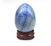 NHKSFBLQ Blue Egg Shaped Gemstones Crystals and Stones Statue Table Decoration Crafts Home Decor