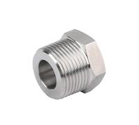 NHKSFBLQ M8 M10 M14 M16 M18 Metric Male To Female Thread 304 Stainless Steel Reducer Bushing Reducing Pipe Fitting Connector Coupler(M10x1-M20x1.5)