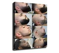 NHKSFBLQ Modern Barber Poster Men Haircut Styles Salon Chart Wall-Art Print | Help customers choose their next look with this clear haircut menu poster that bridges(Unframed,12x18inch(30x45cm))