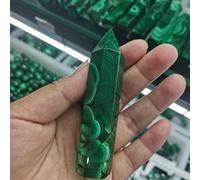 NHKSFBLQ Stone Malachite Tower Stone Geode Crystal Stone Rock Witchcraft Home Decor Gift(71-80mm)