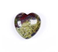 NHKSFBLQ Various Materials Gemstones Rose Quartz Crystals Love Heart Shaped Amethyst Home Decoration (Color : Dragon Blood Stone)