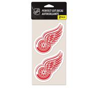 NHL Detroit Red Wings Perfect Cut Decal (Set of 2) 4"""" x 4""""