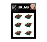 NHL Minnesota Wild Face Tattoos, colores del equipo, talla única