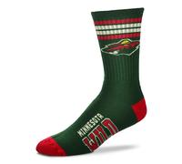 NHL Minnesota Wild Socken 4-Stripe Deuce Socks For Bare Feet Medias