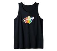 NHL Minnesota Wild Team Pride | El Hockey es para Todos Camiseta sin Mangas, Hombre, Negro, S