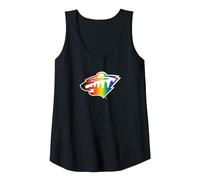 NHL Minnesota Wild Team Pride | El Hockey es para Todos Camiseta sin Mangas, Mujer, Negro, L
