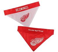 NHL Perro BANDANA Reversible Malla Premium con Logo Bordado, Durable 2 lados PET BANDANA. 26 equipos de hockey disponibles en 2 tamaños: pequeño/mediano y grande/XL Bandana para perros y gatos