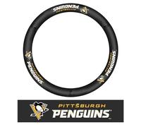 NHL - Pittsburgh Penguins GLSTEERCOVER-Pittsburgh Penguins - Funda para volante de piel auténtica