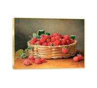 NHLDZYH Marco Dorado. Arte de Pared Vintage - Naturaleza Muerta con Frutas - Cuadro de Lienzo de Estilo Clásico - Pintura de Naturaleza Muerta con Marco Decorativo. C05. 50x70cm.