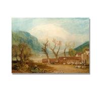 NHLDZYH Réplica de Arte Clásico - J.M.W. Turner, Genio del Romanticismo - Cuadro Famoso en Lienzo - Arte de Pared para Decoración de Hogar. C73. 70x98cm. Solo Lienzo