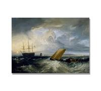NHLDZYH Réplica de Arte Clásico - J.M.W. Turner, Genio del Romanticismo - Cuadro Famoso en Lienzo - Arte de Pared para Decoración de Hogar. C79. 40x56cm. Solo Lienzo