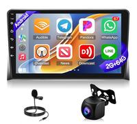 NHOPEEW 2G+64G Android Car Radio para VW T5 Transporter Multivan Califonia Caravelle 2008-2015 - 9 pulgadas Stereo con Wireless Carplay & Android Auto WiFi EQ GPS FM RDS + AHD Cámara de visión trasera