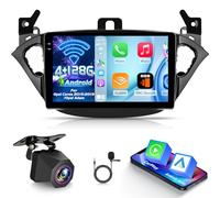 NHOPEEW 4+128G Android Radio para Coche para Opel Corsa 2015-2019 / Opel Adam 2013-2016 con Carplay y Android Auto - Pantalla incell de 9 Pulgadas Compatible con WiFi GPS + Cámara de Marcha atrás