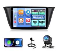 NHOPEEW Autoradio 4+128G Android pour IVECO Daily 2015-2022 Avec Carplay Sans Fil et Android Auto - Écran incell 9 pouces Prise en Charge WiFi GPS Commandes au Volant + Caméra de recul, Canbus