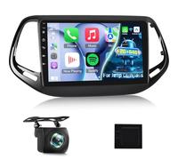 NHOPEEW Radio de Coche 2+64G para Jeep Compass 2017-2021 - Carplay inalámbrico y Android Auto - Estéreo Android 13 de10,1 Pulgadas con WiFi EQ GPS Mirror Link FM RDS