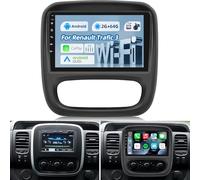 NHOPEEW Radio de Coche 2+64G para Renault Trafic 3 2014-2021 / Opel Vivaro B 2014-2018 - Carplay inalámbrico y Android Auto - Estéreo Android 13 de 9 Pulgadas con WiFi EQ GPS Mirror Link FM RDS