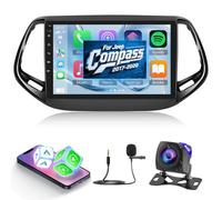 NHOPEEW Radio de Coche 2G+64G para Jeep Compass 2017-2021 - Carplay inalámbrico y Android Auto - Estéreo Android 13 de10,1 Pulgadas con WiFi EQ GPS Mirror Link FM RDS + Cámara de Seguridad