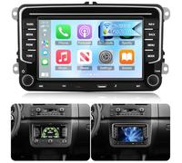 NHOPEEW Radio para Coche de 7 Pulgadas con 4 + 64 G y USB Tipo C para VW Passat b6 b7 Golf 5 6 T5 Polo Touran Seat Sharan Compatible con Carplay y Android Auto WiFi GPS + cámara de visión Trasera