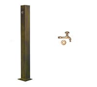 NHPJFDC Columna de Agua de jardín Independiente de Acero Inoxidable 304 con Grifo - Grifo Vertical Duradero para Patios y Parques, Espacios Exteriores, diseño Moderno.