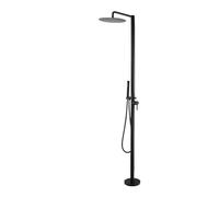 NHPJFDC Ducha de jardín Negra con Cabezal de Ducha y Manguera para Exteriores, Ideal para jardín y Piscina.