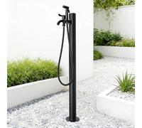 NHPJFDC Grifo de Columna de Agua Exterior de Acero Inoxidable, dispensador de hidrante anticongelante para jardín, Patio Trasero y Granja - Duradero y Resistente a la Intemperie (Negro)