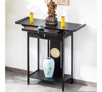 NHPJFDC Mesa de Altar Budista para meditación, Mueble de Altar con Almacenamiento, Mesa de oración Budista, Soporte de oración Budista para Salas de Estar, santuarios y templos (100 cm/39,3 Pulgadas)