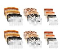 NHPY 24 Piezas Peinetas Para El Pelo, Peines Trenzados De Pelo Lateral Francés, Peine Decorativo De Plástico Clips Con Dientes Para Peinar Cabello, Peines Laterales Para Mujeres Niñas