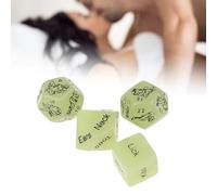 NHPY 4 Piezas Juegos Eróticos De Pareja, Dados De Sexo De Pareja, Juegos De Dados De Pareja Para Ligar Set Juegos De Diversión Para Adultos Por Juego De Dados De Sexo Para Fiestas Románticas(Bright)