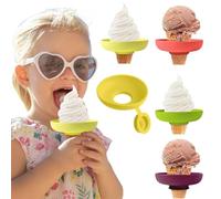 NHPY 8 piezas de bandeja de cubitos de hielo Moldes para helado, molde para paletas de hielo helados para niños Soporte de silicona para paletas de hielo a prueba de fugas Sin manos sucias