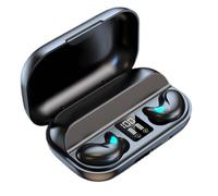 NHQZ 1 Pieza Auriculares para Dormir, Mini Auriculares Bluetooth Invisibles, Auriculares Bluetooth, Impermeable, Control Táctil, Auriculares con Cancelación de Ruido, Regalo para Amigos,Negro