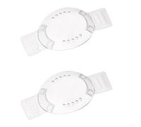 NHQZ 2 piezas Concha para ojos de polietileno,ventilada,transparente,concha ocular,protección ocular,protección para los ojos después de operaciones,5 x 7 cm,con cinta adhesiva