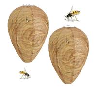 NHQZ 2 Piezas Nido de avispas resistente a la intemperie, Repelente de avispas, Anti-avispas, Experiencia a largo plazo, Preventivo de avispas, Trampa para avispas, Nido artificial