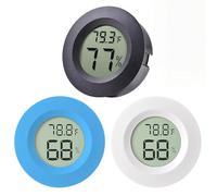 NHQZ 3 pieza mini termómetro digital para interiores, higrómetro digital LCD, monitor de temperatura y humedad para el hogar, guardería, incubadora de guitarra, reptiles, invernadero de coche