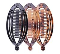 NHQZ 3 pinzas para el pelo con forma de plátano, ideal para deportes, vida diaria y trabajo. Pinza para el pelo con forma de plátano para mujer.