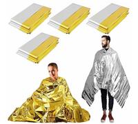NHQZ 4 Manta aislante de emergencia para supervivencia, manta de rescate, manta aislante de supervivencia, manta aislante para exteriores, manta de emergencia, manta de rescate