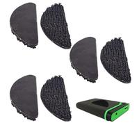 NHQZ 6 piezas adhesivo de peaje,3M Dual Lock 48 * 18Mm Original Dual Lock Toll Sticker para telepeaje(Negro,B)